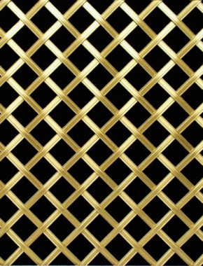 Hand Made Decorative 10mm ap3mm reededdiamondbrassnobacking