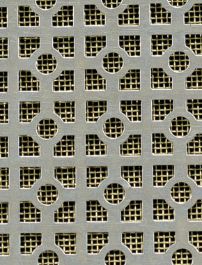Moroccan stainless 2 X 1m with brass backing mesh 0