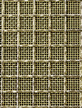 Crimped mesh 2 X 1 10X10 SS3161.2 SQUAREBRASSmesh 0