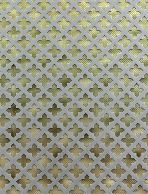 Fancy Cross pewter 2 X 1m with brass backing mesh cut to size 1