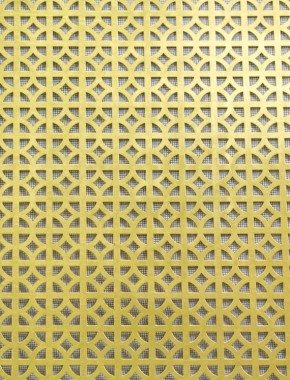 Ockley brass 2 X 1m with black backing mesh 1