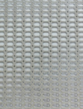 Slot & Diamond stainless 1X.665m with black backing mesh 1