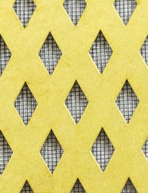 Small Diamond brass 2 X 1m with black backing mesh 0