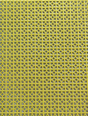 Moroccan Gold anodised 1X1m with black backing mesh 1