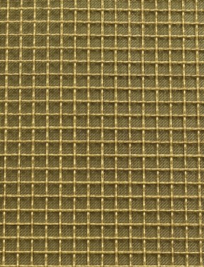 Crimped mesh 1X1 12.5 X 12.5 BRASS2.5 SQUAREBRASSmesh cut to size 1