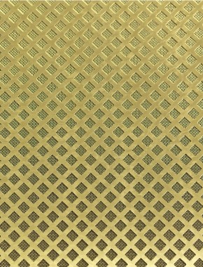 Lattice brass 1X.665m with brass backing mesh cut to size 1