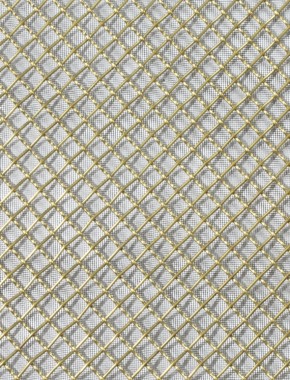 Crimped mesh 1X.665 12.5 X 12.5 BRASS2.5 DIAMONDBLACKmesh cut to size 1