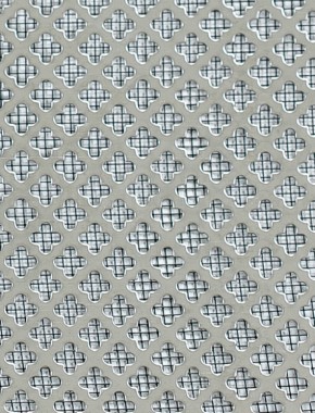 Fancy club stainless 2 X 1m with black backing mesh