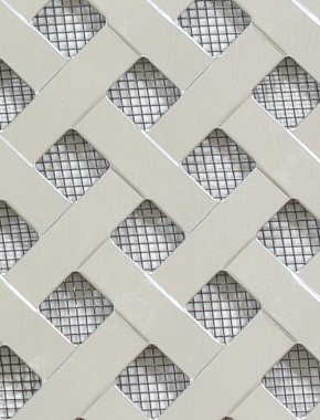 Rye Silver anodised 1X.665m with black backing mesh 0