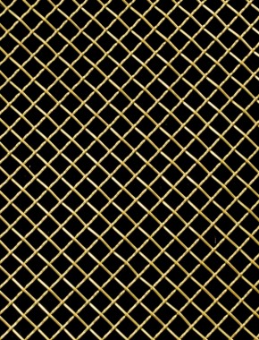 Crimped mesh 1X1 12.5 X 12.5 BRASS2.5 DIAMONDNOmesh 1