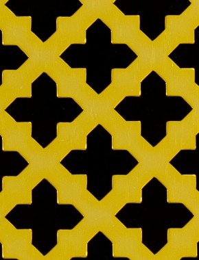 Fancy Cross Gold anodised 1X1m with no backing mesh