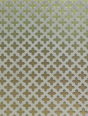 Fancy Cross stainless 2 X 1m with brass backing mesh 1