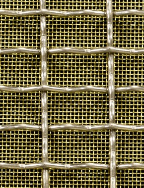 Crimped mesh 1X1 25 X 12.5 SS3042.5 SQUAREBRASSmesh 0