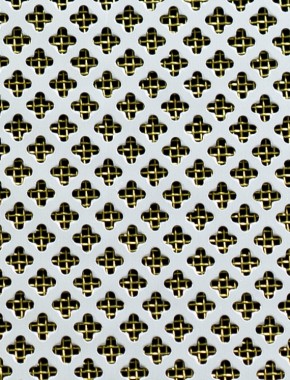 Fancy club Silver anodised 2 X 1m with brass backing mesh