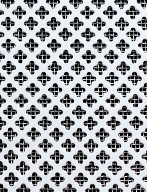 Fancy club Silver anodised 1X.665m with stainless backing mesh