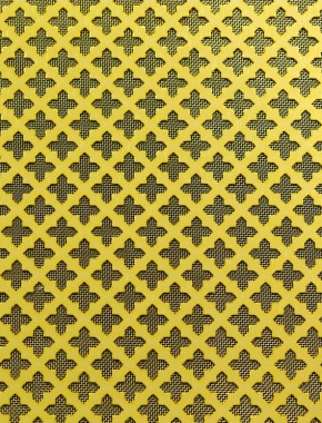 Fancy Cross Gold anodised 1X.665m with brass backing mesh 1