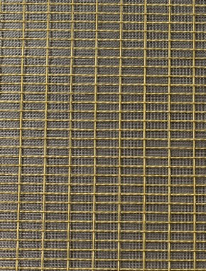 Crimped mesh 1X.665 25 X 8 BRASS2 SQUARESTAINLESS STEELmesh 1