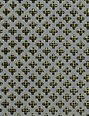 Fancy club pewter 2 X 1m with brass backing mesh