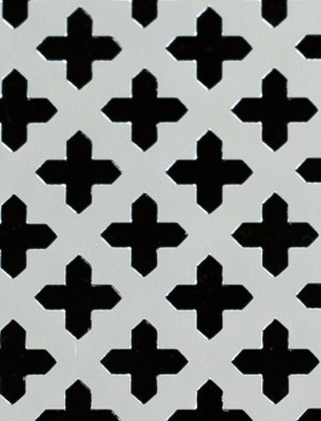 Small Cross Silver anodised 1X1m with no backing mesh 0