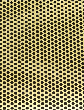 Honeycomb brass 1X.665m with no backing mesh cut to size 1