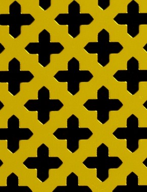 Small Cross Gold anodised 1X1m with no backing mesh 0