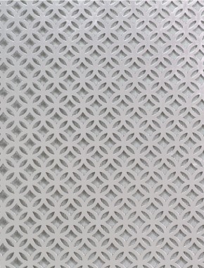 Inner Circle Silver anodised 1X1m with black backing mesh 1