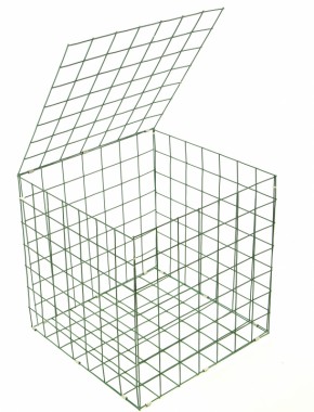 gabion basket Green PE 3mm 0.5m x 0.5m x 0.5m 0