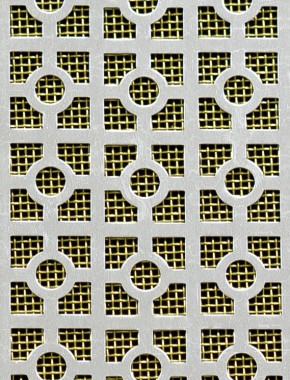 Moroccan Silver anodised 2 X 1m with brass backing mesh 0