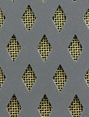 Small Diamond pewter 1X1m with brass backing mesh 0