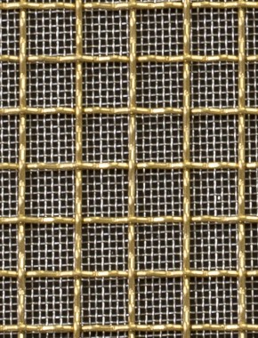 Crimped mesh 1X1 10X10 BRASS1.5 SQUARESTAINLESS STEELmesh