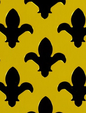 Fleur De Lys Gold anodised 2 X 1m with no backing mesh