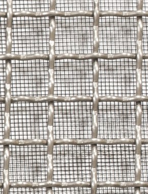 Crimped mesh 1X.665 15 X 15 SS3042.3 SQUAREBLACKmesh