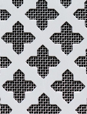 Fancy Cross Silver anodised 1X.665m with stainless backing mesh