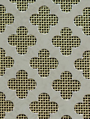 Large Club stainless 2 X 1m with brass backing mesh