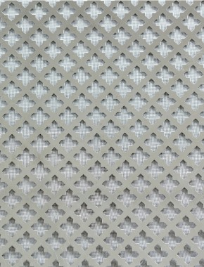 Fancy Cross stainless 1X1m with black backing mesh 1