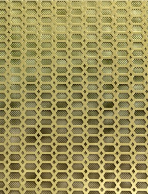 Slot & Diamond brass 2 X 1m with brass backing mesh cut to size 1