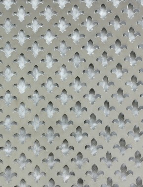 Fleur De Lys stainless 2 X 1m with black backing mesh 1