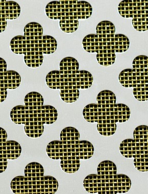 Large Club Silver anodised 2 X 1m with brass backing mesh 0