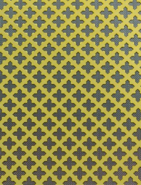 Fancy Cross Gold anodised 2 X 1m with stainless backing mesh 1