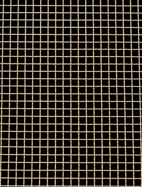 Crimped mesh 1X.665 10X10 BRASS1.5 SQUARENOmesh 1