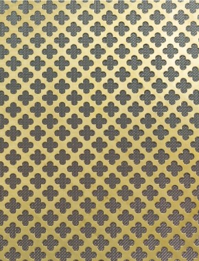 Large Club brass 2 X 1m with stainless backing mesh cut to size 1