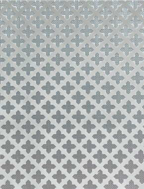 Fancy Cross stainless 1X1m with stainless backing mesh 1