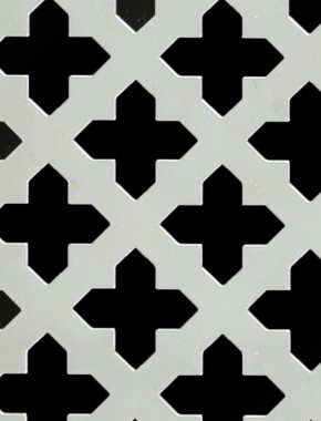 Fancy Cross stainless 1X1m with no backing mesh