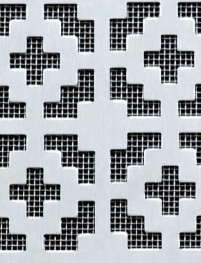 Iden Silver anodised 2 X 1m with stainless backing mesh