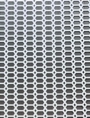 Slot & Diamond Silver anodised 2 X 1m with stainless backing mesh cut to size 1