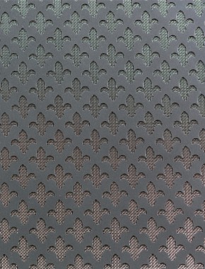 Fleur De Lys pewter 1X.665m with stainless backing mesh cut to size 1
