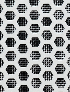 Honeycomb Silver anodised 1X.665m with stainless backing mesh 0