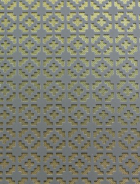 Iden pewter 1X.665m with brass backing mesh 1