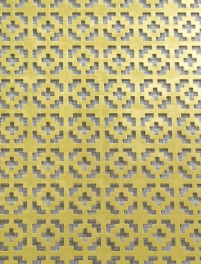 Iden brass 2 X 1m with black backing mesh 1