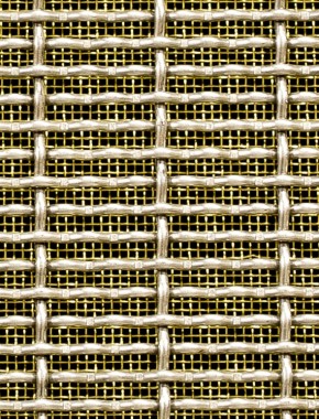 Crimped mesh 1X.665 20 X 3 SS3162 SQUAREBRASSmesh
